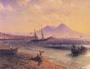 Ivan Aivazovsky Fishermen Returning Near Naples oil on canvas